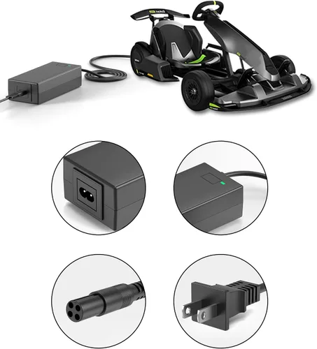 Vista 7 de VHBW Cargador de 63 V compatible con cargador Segway Ninebot de 4 clavijas compatible con Segway Ninebot S/S-MAX/Mini lite/Mini PRO/Go Kart Kit