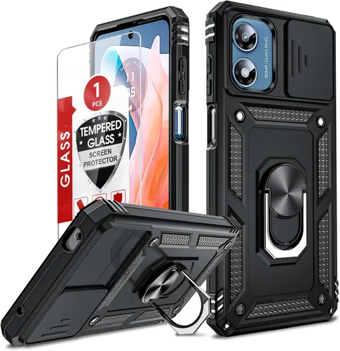 Vista 194 de LeYi Funda para Moto G Stylus 2022 4G (no compatible con 5G), funda para Moto G Stylus con 2 protectores de pantalla, funda protectora de grado Oro