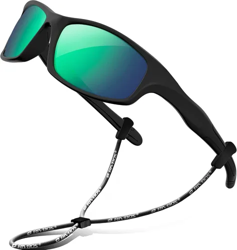 Vista 17 de Rivbos RBK037 - Lentes de sol polarizados con correa, para niños y niñas, 3 - 10 años