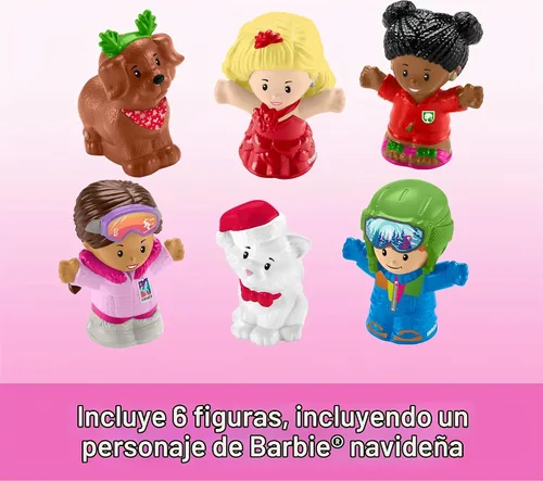 Vista 5 de Fisher-Price Calendario de Adviento de Little People Barbie