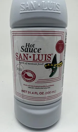 Vista 3 de San Luis Salsa picante suave 32 oz (paquete de 2) rojo