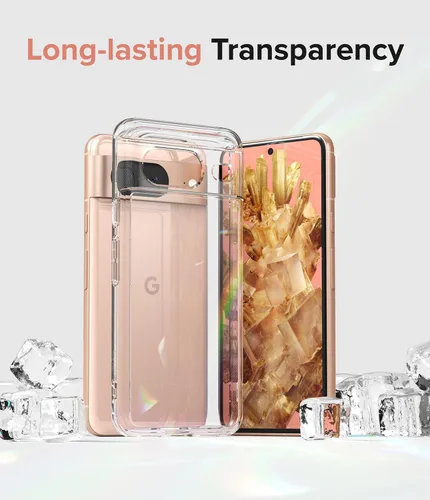Vista 5 de Ringke Fusion - Funda compatible con Google Pixel 8 [transparente] + doble película fácil compatible con Google Pixel 8