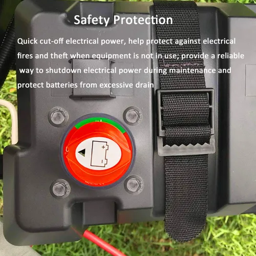 Vista 7 de Interruptor maestro de desconexión de batería, 12 V-48 V, impermeable, interruptor de apagado de encendido y apagado, 275 amperios de alta corriente