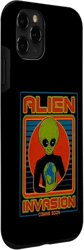 Vista 78 de Funda para iPhone 13 Pro Max Alien Invasion 1984 Tech Noir Distopía