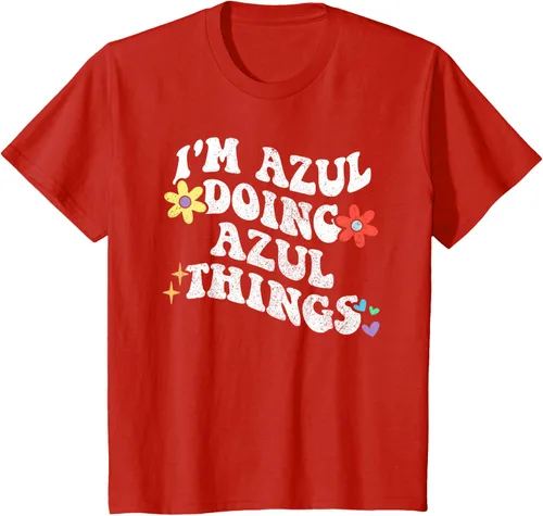 Vista 3 de Retro Groovy Im AZUL Doing AZUL Things - Camiseta divertida para el día de la madre, Negro