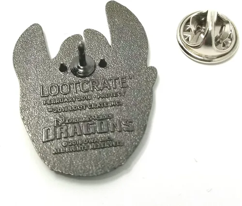 Vista 2 de Pin de esmalte sin dientes de edición limitada Cómo entrenar a tu dragón no en tiendas