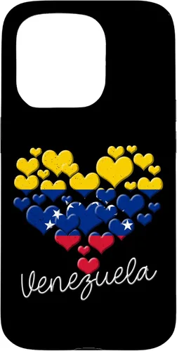 Vista 14 de Funda para iPhone 17 con diseño de corazón hispano con bandera venezolana con orgullo de Venezuela