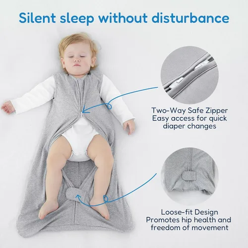 Vista 5 de TotAha Baby Sleep Sacks 3-Pack, 0.5 TOG Wearable Blanket, 3-6-15-24 Months León Boho