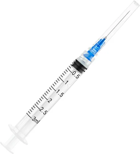 Vista 10 de Jeringa desechable de 1ml/cc con calibre 25 de 1 pulgada, paquete individual, paquete de 20 Disposable