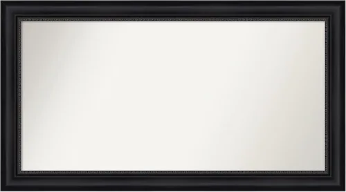 Vista 391 de Amanti Art Espejo personalizado, espejo de baño negro Astor, espejo de pared o espejo de tocador de baño sobre el fregadero (25 x 25 pulgadas)