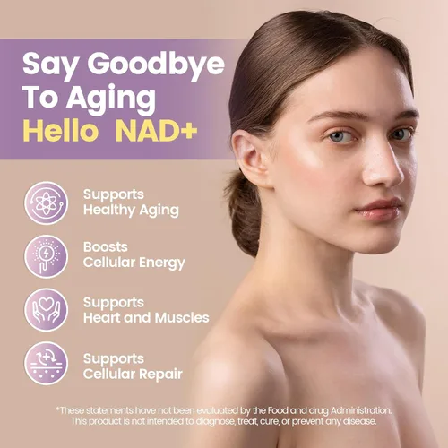 Vista 2 de Suplemento NAD, gomitas de resveratrol NAD+, 60 unidades, ultra puras orgánicas - absorción mejorada - con 1000 mg de NAD y 900 mg de resveratrol