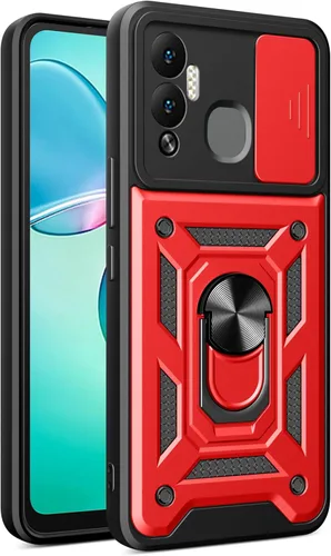 Vista 67 de Compatible con Tecno Pova Neo 2 Bracket Shell, con cubierta deslizante para lente de cámara compatible con Tecno Pova Neo 2 LG6n Case Negro