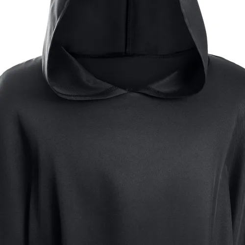 Vista 6 de Disfraz renacentista de caballero con capucha, capa de guerra, medieval, elegante, elegante, para cosplay, cinturón, conjunto de accesorios