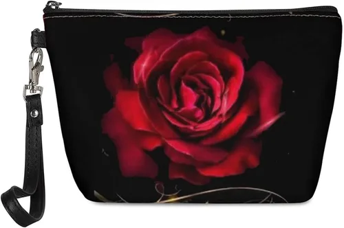 Vista 24 de Howilath Novedad Impreso Elegante Bolso Cosmético De Las Mujeres, Perros Animales Perezoso Diseño Floral Niña Trapezoide Cosméticos Bolsa De