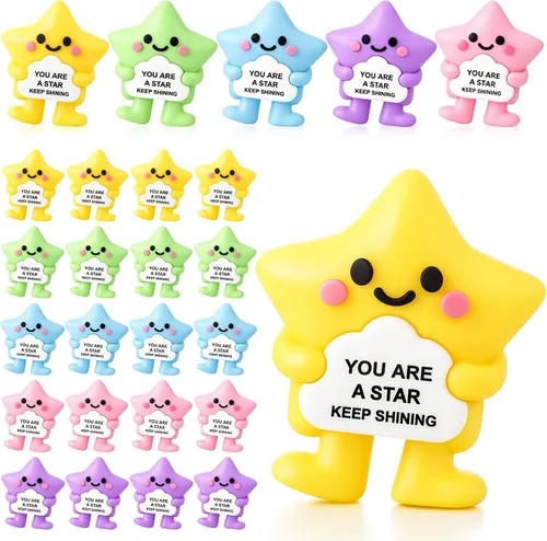 Vista 50 de Gejoy 25 piezas de mini figuras de pato, coloridos regalos motivacionales positivos, decoraciones inspiradoras de animales para graduación