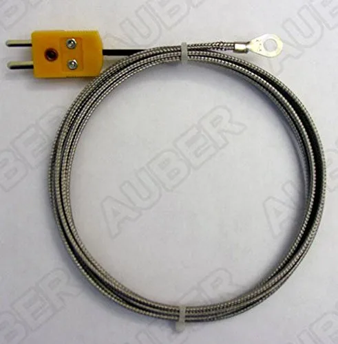 Vista 3 de Termómetro para tubo de estufa, chimenea, caldera de madera al aire libre (sensor de lavadora para pared simple (TC-K-WS))