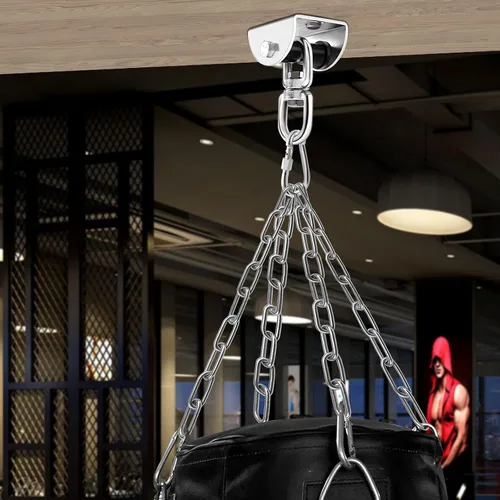 Vista 7 de Eapele Heavy Bag Hanger, Punching Bag Mount for Ceiling 360° Swivel Wood Beam Holder for Boxing Bag, Heavy Bag, Gym Punching Bag, Speed Bag, Aerial