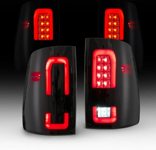 Vista 5 de HAKA TOUGH Conjunto de luces traseras LED para Dodge Ram 1500 2009-2018 Dodge Ram 2500/3500 2010-2018 2010-2018 luces traseras ahumadas negras