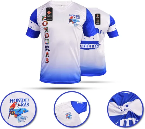 Vista 7 de Fury Camiseta de Fútbol Honduras - Honduras Camiseta de Fútbol Honduras Jersey HombresMujeresMujeresUnisex