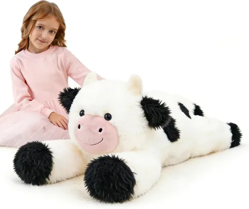 Vista 13 de Animales de peluche de cocodrilo gigante, animales de peluche de cocodrilo gigante, juguete de peluche de cocodrilo grande de 52 pulgadas, enorme