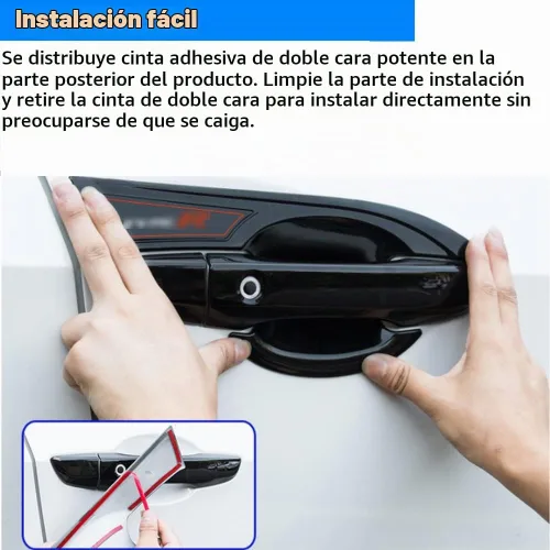 Vista 5 de Accesorios exteriores personalizados para Honda Civic Hatchback/Type R 2016 2017 2018 2019 2020 2021 ABS manija de puerta cubierta de tazón
