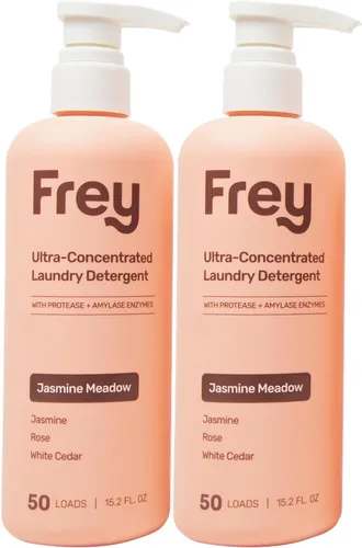 Vista 10 de Detergente líquido concentrado para lavandería FREY Formulado para piel sensible y lavadoras HE Elimina manchas eficazmente 50 lavados por