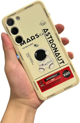 Vista 21 de Yonds Queen para Samsung Galaxy S21 Funda Linda, Cubierta de Parachoques Elegante con Diseño de Astronauta de Dibujos Animados, Espacio, Luna