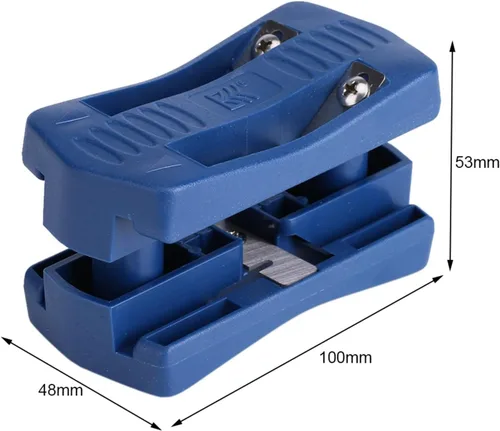 Vista 2 de Recortador de bandas, Mini cortador de banda de madera de melamina de madera contrachapada de PVC de plástico, herramienta de carpintería de recorte