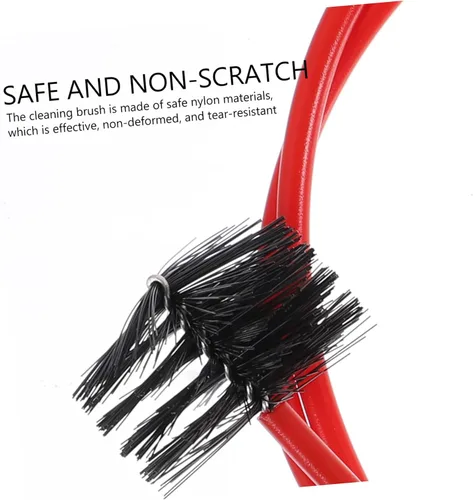 Vista 7 de FAVOMOTO 3sets Trumpet Cleaning Brush Kit Flexible Design Trumpet Maintenance Tool for Wind Instruments Non-deforming and Tear-Resistant Cleaning