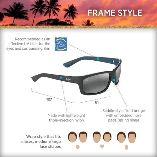 Vista 8 de Maui Jim Kanaio Coast - Gafas de sol polarizadas para hombre y mujer