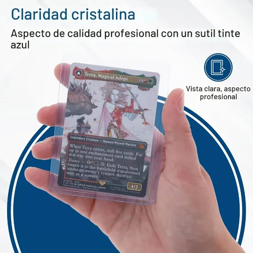Vista 5 de BCW 3x4 Standard Topload Card Holders for 35 Pt Trading Cards, 100 Count