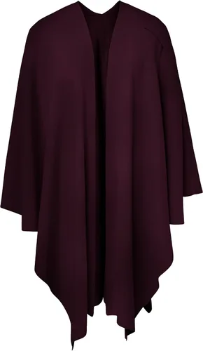 Vista 2 de Suéter grande de punto con frente cruzado para mujer, elegante capa para otoño e invierno