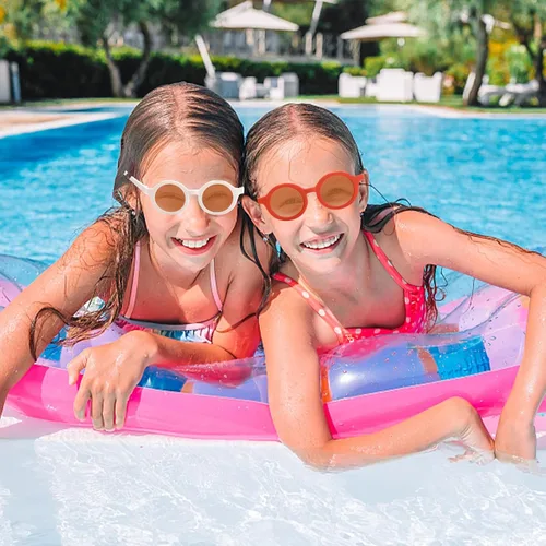 Vista 7 de Kids Sunglasses Bulk, 16 Pairs Cute Round Sunglasses Party Favors Glasses for Kids Boys Girls Toddler Sunglasses Beach Party Favors