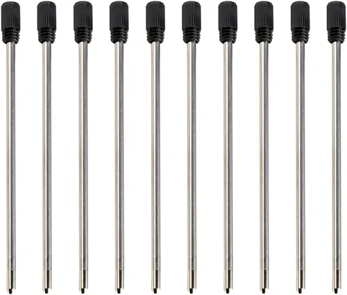 Vista 10 de Gullor Ballpoint Pen Refills, Pack of 10, Length 116 mm, Black Ink