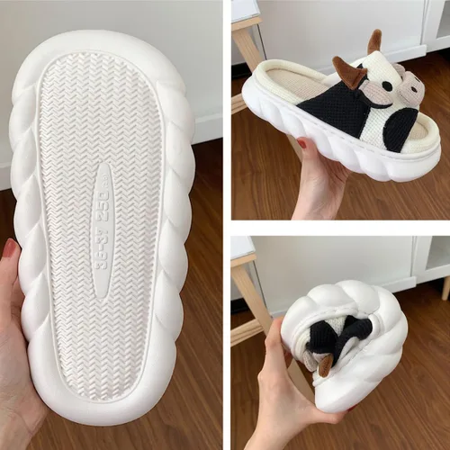 Vista 3 de Cute Animal Slippers For Women Men,Cute House Slippers For Women,Kawaii House Slippers,Cartoon Slides