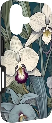 Vista 3 de Funda de flores de orquídea de jardín botánico para iPhone 17