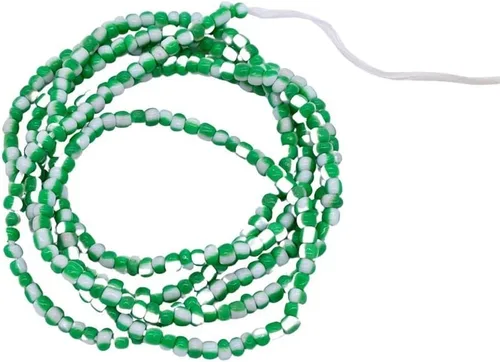 Vista 6 de Cuentas de cintura africanas para mujer, cuentas de cintura Cuentas de semillas grandes Afrocéntricas Cloth & Cord