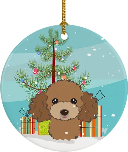 Vista 27 de Caroline's Treasures Adorno de cerámica para árbol de Navidad y Alaskan Malamute para colgar en el árbol de Navidad, para el hogar, Navidad