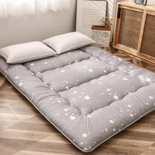 Vista 32 de MAXYOYO Colchón Japonés de Suelo Futón Colchón, Tapete de Tatami Engrosado de 4", Almohadilla para Dormir Plegable Enrollable para Niños y Niñas
