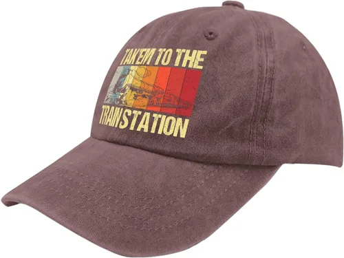 Vista 2 de devor Hats Take Him to The Train Station Baseball Cap, Funny Hat for Women
