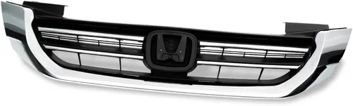 Vista 20 de Parrilla delantera superior e inferior cromada compatible con Honda CR-V 2007 2008 2009