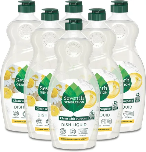 Vista 14 de Seventh Generation Jabón Líquido para Platos Ralladura de Clementina Hierba Limón Jabón Líquido Lavavajillas 19 oz