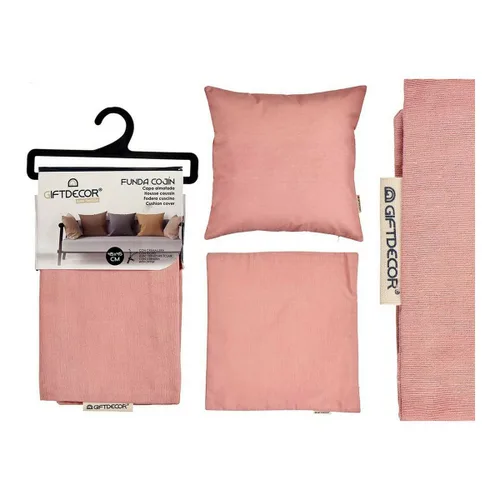Vista 2 de Funda de cojín Gift Decor Rosa 45 x 0,5 x 45 cm 60 x 0,5 x 60 cm