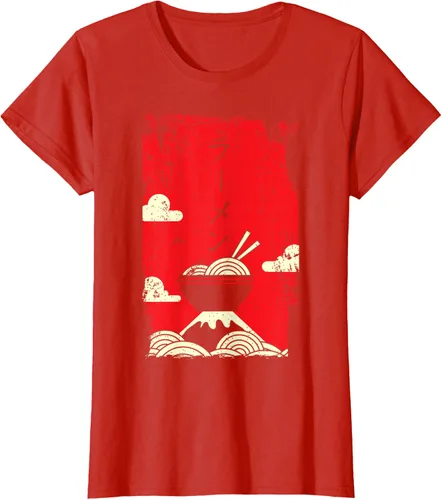 Vista 83 de Ramen Noodles Camiseta de arte japonés, Negro