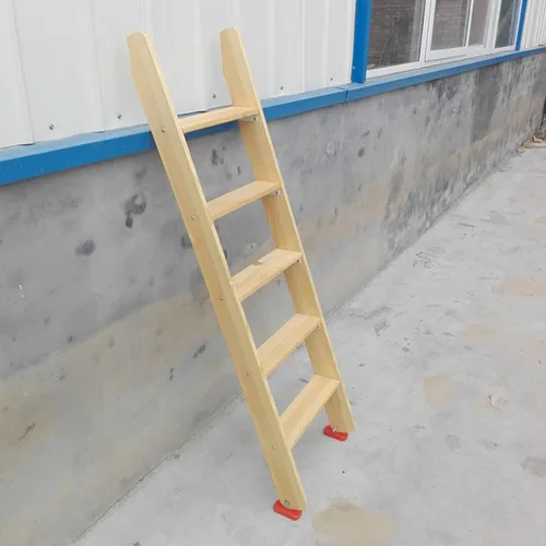 Vista 8 de Escalera antideslizante de madera de 60 pulgadas con 5 bandas de rodadura anchas, escalera de seguridad para adultos mayores