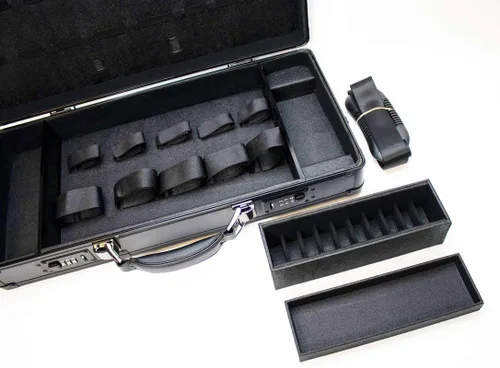 Vista 4 de HairArt Estuche de peluquero, estuche de herramientas para kit de peluquería (negro mate)