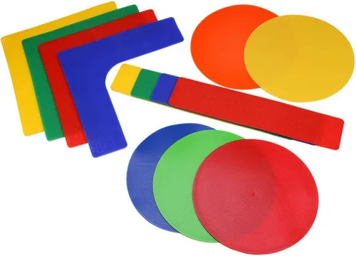 Vista 5 de LIOOBO 13 marcadores de puntos para cancha de tenis, líneas de límite, marcadores de punto de pista de pickleball para niños, baloncesto, fútbol