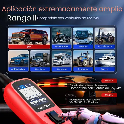 Vista 5 de Autel Probador de circuito automotriz PowerScan, herramienta de sonda