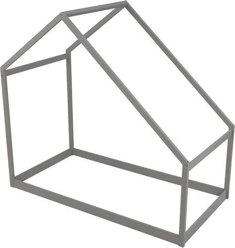 Vista 4 de SOFTSEA Cama de plataforma de casa doble, plataforma baja para cama de suelo, fácil montaje