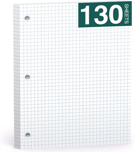 Vista 9 de Note Pads 8 X 10.5 Loose Leaf Paper, 200 Sheets, 3 Hole Punched Lined Paper, College Ruled 8 X 10.5 Notebooks, 10-1/2" X 8 Binder Writing Pads